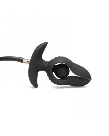 Dark Pearl Plug Anal con Inflado y Vibracion con Control Remoto
