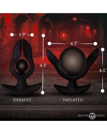 Dark Pearl Plug Anal con Inflado y Vibracion con Control Remoto