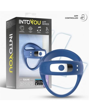 Rank Anillo Vibrador con App Azul