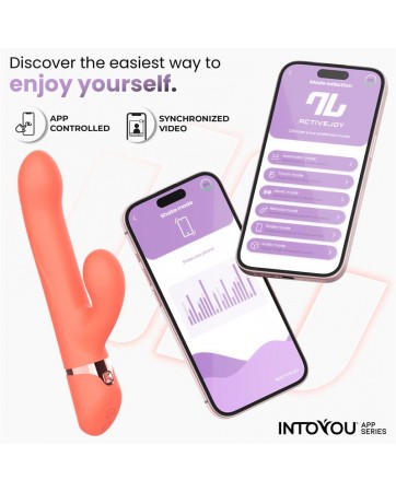Mindy Vibrador con Anillo de Bolas Up and Down Finger y Pulsacion con APP