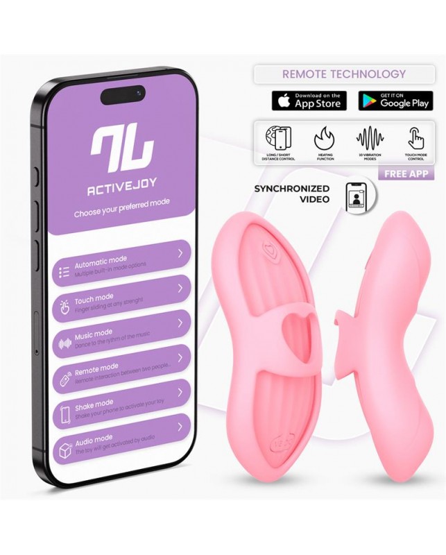 Laia Estimulador de Dedo con Calor y Funda con APP Rosa