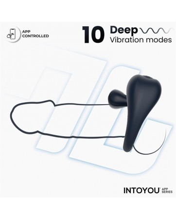 Kenny Anillo Vibrador con Estimulador de Clitoris y APP Azul Noche