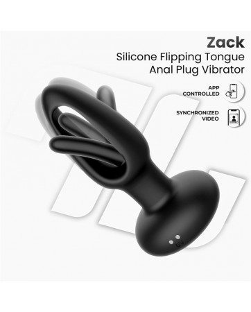 Zack Plug Anal con Flipping Tongue y Vibracion con App