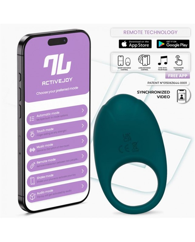 Ringo Anillo Vibrador con APP Unibody Verde