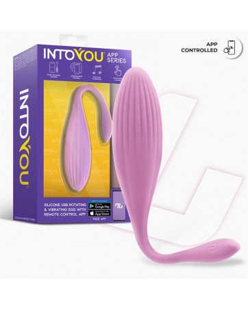 Huevo Vibrador con Bolas Internas con Rotacion y APP USB