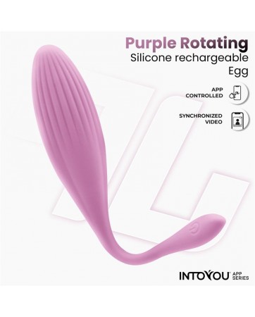 Huevo Vibrador con Bolas Internas con Rotacion y APP USB