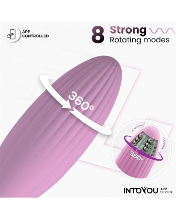 Huevo Vibrador con Bolas Internas con Rotacion y APP USB