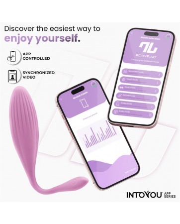 Huevo Vibrador con Bolas Internas con Rotacion y APP USB