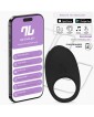 Ringo Anillo Vibrador con APP Unibody Negro