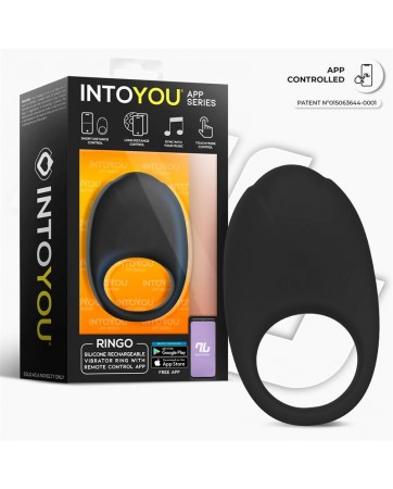 Ringo Anillo Vibrador con APP Unibody Negro