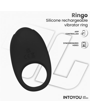 Ringo Anillo Vibrador con APP Unibody Negro