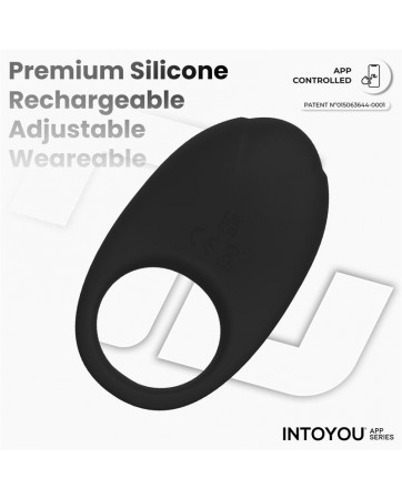 Ringo Anillo Vibrador con APP Unibody Negro