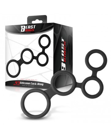 Multi Anillo para el Pene Silicona 47 mm