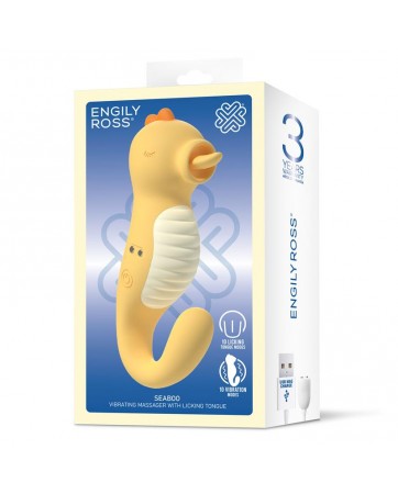 Seaboo Masajeador con Vibracion y Lengua Licking