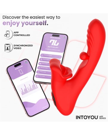 Franky Vibrador con Biting y Bola Rotativa con APP