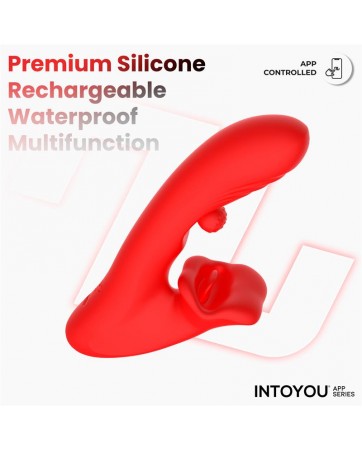 Franky Vibrador con Biting y Bola Rotativa con APP