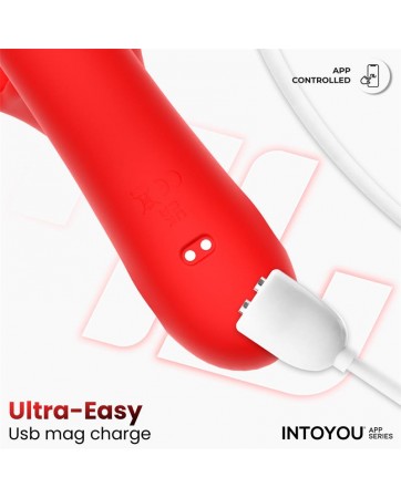 Franky Vibrador con Biting y Bola Rotativa con APP