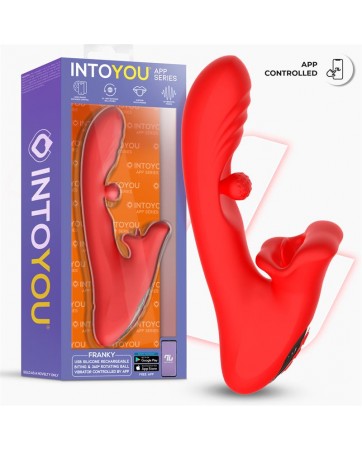 Franky Vibrador con Biting y Bola Rotativa con APP