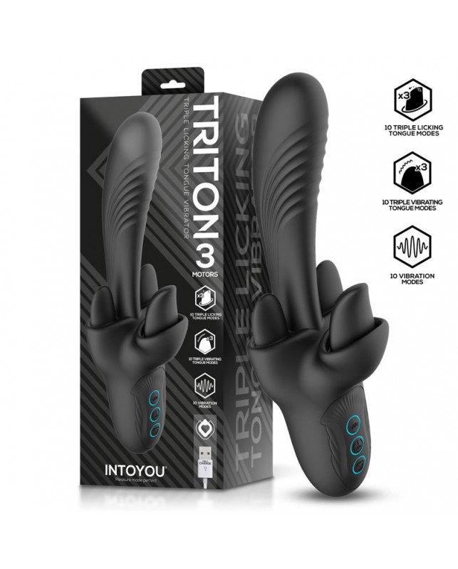 Triton Vibrador Triple Lengua