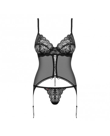 Contica Corset y Tanga Negro