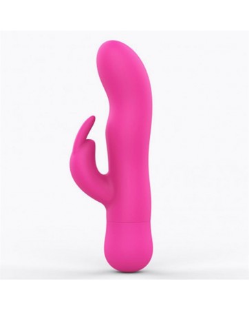 Mira Vibrador con Conejito Silicona Rosa