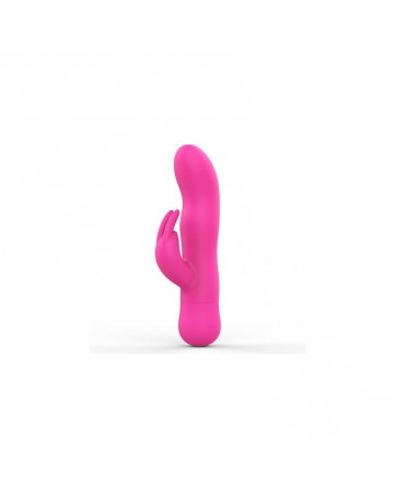 Mira Vibrador con Conejito Silicona Rosa