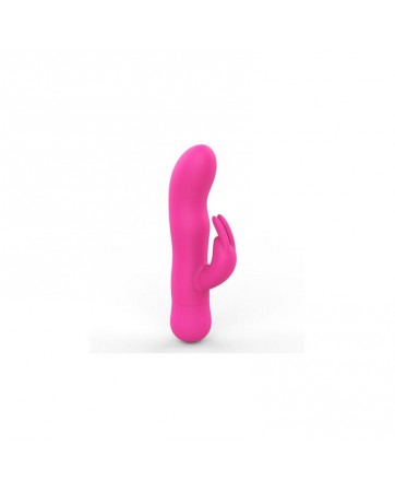 Mira Vibrador con Conejito Silicona Rosa