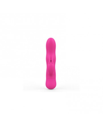 Mira Vibrador con Conejito Silicona Rosa