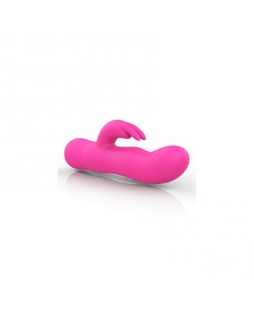 Mira Vibrador con Conejito Silicona Rosa