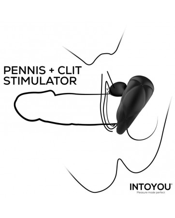 Torus Anillo Vibrador con Bola Clitoriana con Control Remoto USB