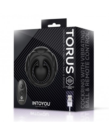 Torus Anillo Vibrador con Bola Clitoriana con Control Remoto USB