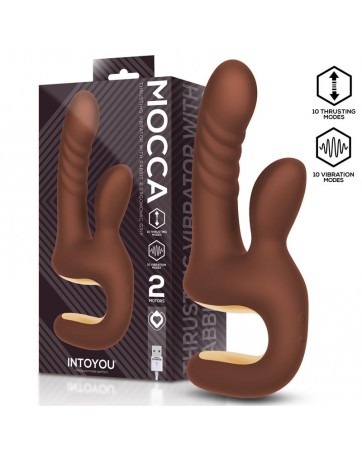 Mocca Vibrador con Thrusting y Mango Ergonomico USB