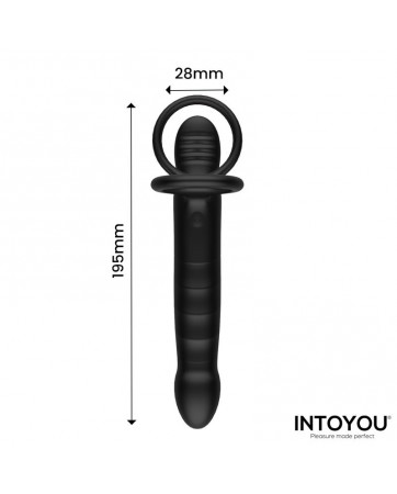 Magnor Dildo con Anillo Doble y Estimulador de Testiculos