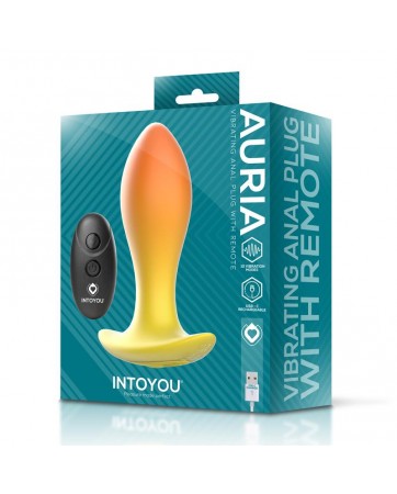 Auria Plug Anal con Vibracion y Control Remoto USB C