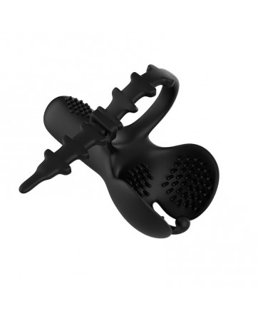 Anillo Vibrador para Pene y Testiculos Ajustable