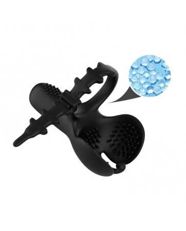 Anillo Vibrador para Pene y Testiculos Ajustable