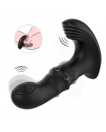 Masajeador Prostatico Vibracion Thrusting y Estimulador de Clitoris