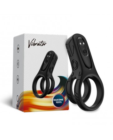Mecha style Anillo Doble para el Pene con Vibracion