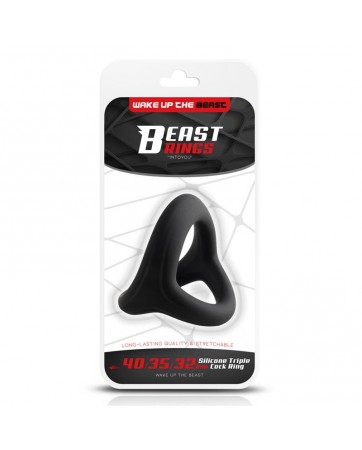 Anillo Triple Silicona Solida 40 35 32mm Talla S