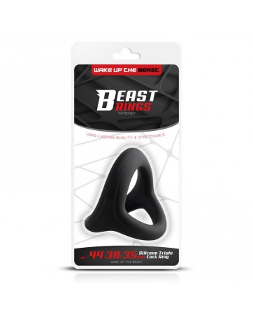 Anillo Triple Silicona Solida 44 38 35mm Talla M