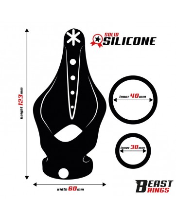 Anillo Doble Silicona Solida 37 45 mm