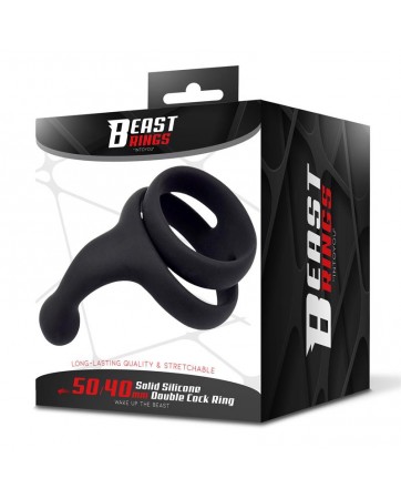Anillo Doble Silicona Solida 50 40 mm