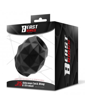 Anillo y Masturbador 2 en 1 Silicona Liquida 25 mm