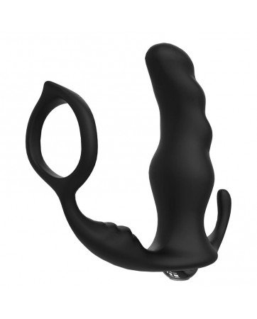Masajeador Prostatica y Plug Anal 2 en 1 con Vibracion