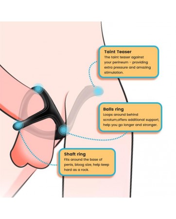 Anillo para el Pene con Estimulacion Perianal