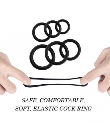 Set de 6 Anillos para el Pene