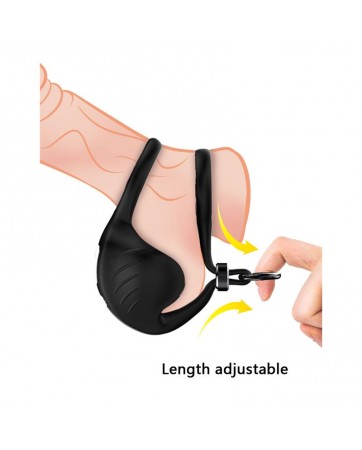 Anillo Vibrador para Pene y Testiculos Ajustable