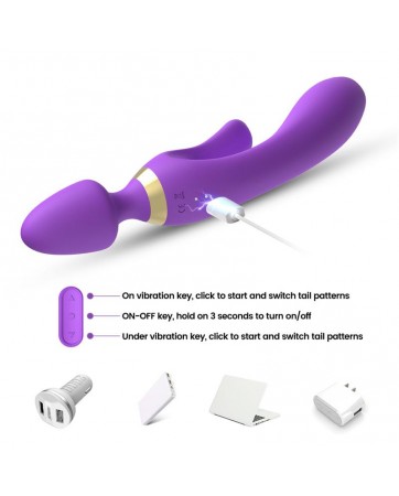 Masajeador y Vibrador Purpura