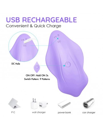 Vibrador para la Braguita con Control Remoto