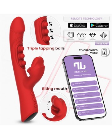 Trixy Vibrador con Tapping y Biting con App